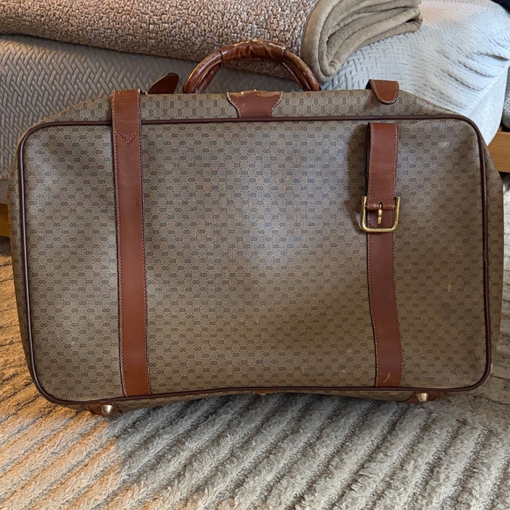 Gucci Brown Monogram Travel Bag